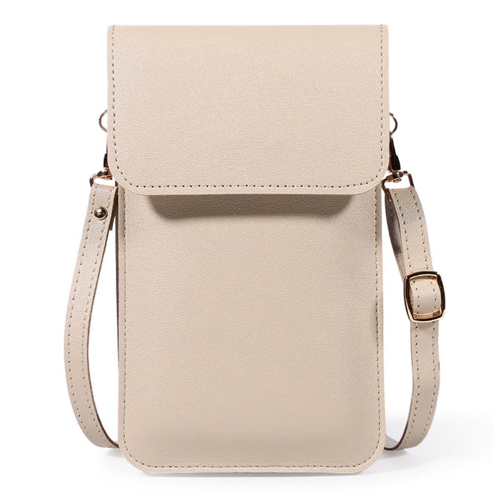 Touchscreen Phone Purse for Women,Cellphone with Shoulder Strap, Crossbody  Phone,creamy-white，G110531 