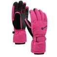 thumbnail image 1 of Touchscreen Snow Gloves Waterproof Insulated Winter Gloves For Men/Women,Pink,L, 1 of 4