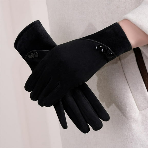Touchscreen Winter Gloves Fleece Lined Windproof Womens Cold Weather Driving Outdoor Gloves