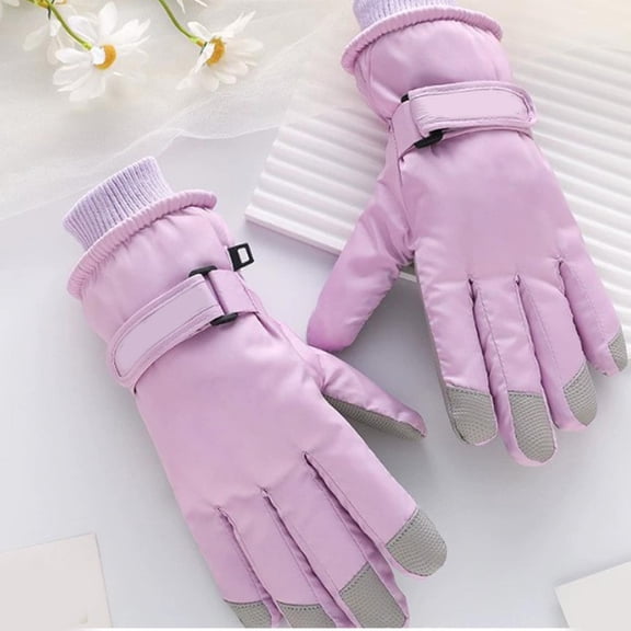 Touchscreen Winter Gloves for Men Women, Waterproof Windproof Thermal Fleece Lined Cold Weather Cycling Skiing Snow Sports, Non-Slip Grip, Adjustable Wrist Strap, All-Season Outdoor Activity Gloves