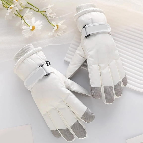 Touchscreen Winter Gloves for Men Women, Waterproof Windproof Thermal Fleece Lined Cold Weather Cycling Skiing Snow Sports, Non-Slip Grip, Adjustable Wrist Strap, All-Season Outdoor Activity Gloves