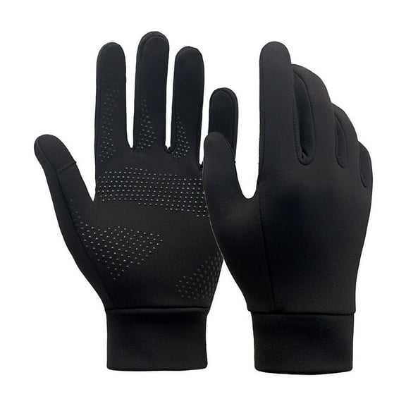 Touchscreen Winter Gloves for Running and Cycling - Warm Anti-Slip Skiing Gloves with Conductive Touch for Small Hands and Outdoor Use
