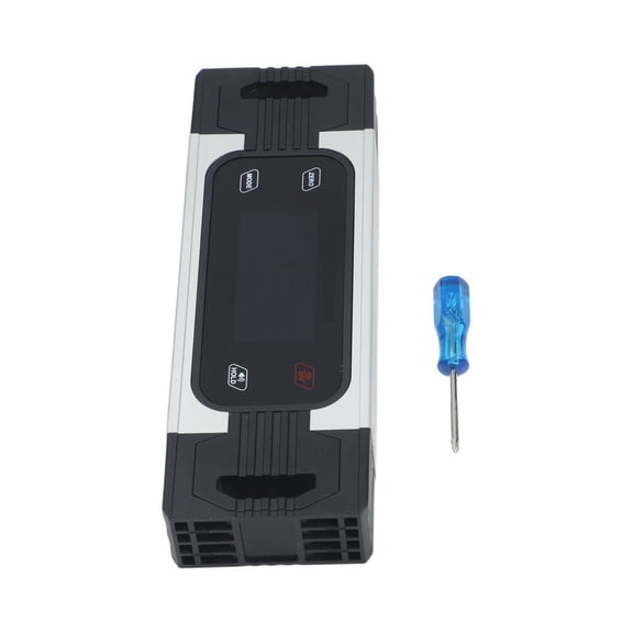 Touchscreen level dual- measurement digital display tilt box with buzzer