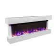 thumbnail image 1 of Touchstone Chesmont Wall Mount Smart Electric Fireplace - 50" Wide White Mantel, 1 of 9