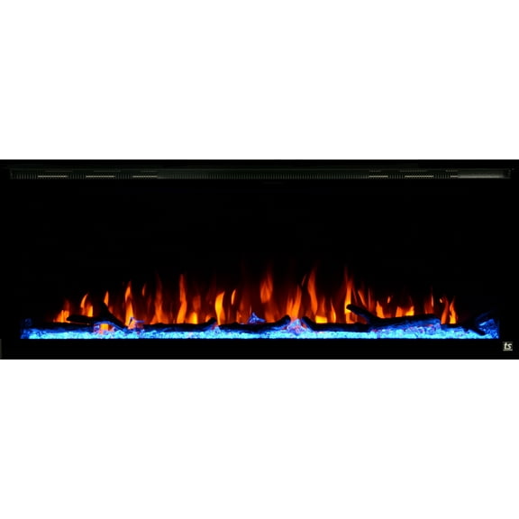Touchstone Sideline Elite Smart 42 WiFi-Enabled Smart Electric Fireplace In-Wall Recessed