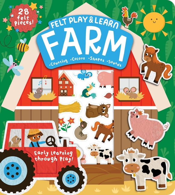 Touchy-Feely Felt Play & Learn Farm Touchy-Feely Felt Play & Learn: Early Learning Made Fun with Felt, (Board Book)