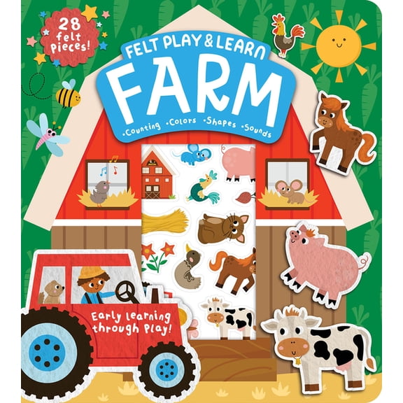 Touchy-Feely Felt Play & Learn Farm Touchy-Feely Felt Play & Learn: Early Learning Made Fun with Felt, (Board Book)