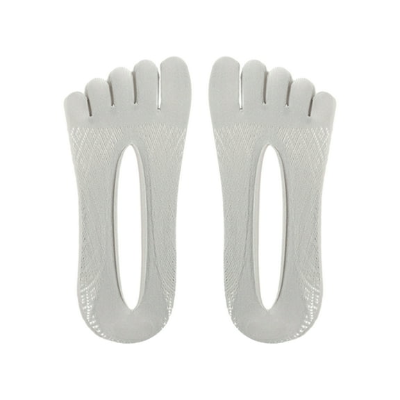 Toudaret 1 Pair Men Toe Socks,Hiking Lightweight Socks, Sweat Absorption Athletic Running Five Finger Socks Invisible Low Cut Socks