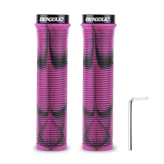 Toudaret 1 Pair Scooter Grips,Mixed Color Bike Bicycle MTB Scooter Handlebar Grips ,Soft Handle Grips for Pro Stunt Kick Scooter, BMX Bikes,Mountain Bike