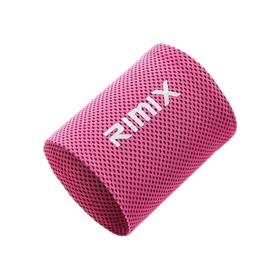 Toudaret 1 Pcs RIMIX Elastic Cooling Sweatbands Breathable Good Absorbent Cooling Wristband for Gym