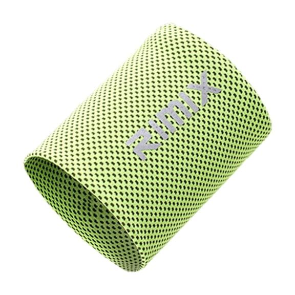 Toudaret 1 Pcs RIMIX Elastic Cooling Sweatbands Breathable Good Absorbent Cooling Wristband for Gym
