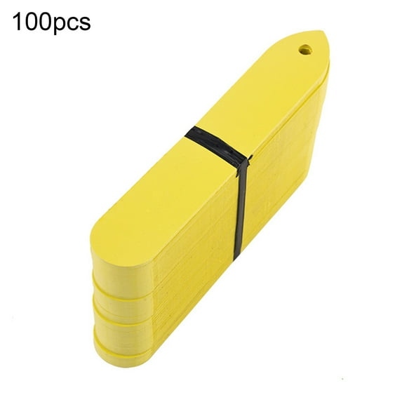 Toudaret  100 PCS 4Inch Plastic Plant Labels Nursery Garden Labels with Hole Waterproof Plant Markers Pot Garden Stake Tags (Six-Color Plant Tags)