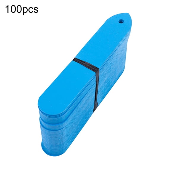 Toudaret  100 PCS 4Inch Plastic Plant Labels Nursery Garden Labels with Hole Waterproof Plant Markers Pot Garden Stake Tags (Six-Color Plant Tags)