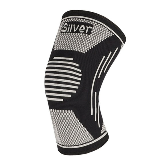 Toudaret 1Pc Knitted Sports Knee Pads Elastic & Breathable Compression Knee Sleeve for Pain Relief Tendonitis Arthritis Workout Knee Protector for Basketball Running Yoga Dancing