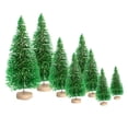 thumbnail image 1 of Toudaret 8Pcs Mini Christmas Trees Bottle Brush Trees with Wood Base, Christmas  Trees for Tabletop Christmas Decor Holiday Winter Decorations, 1 of 6