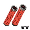 thumbnail image 1 of Toudaret Bicycle Handlebars Shock-absorbing Bicycle Grips 1 Pair Ergonomic Non-slip Bicycle Handlebar Grips with Plugs Shock-absorbing for Mountain, 1 of 8