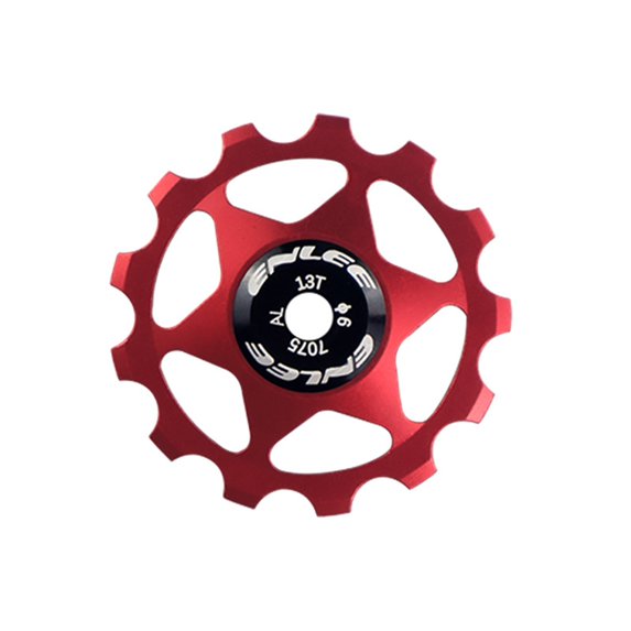 Toudaret Chain Drop Wheel Bike Rear Derailleur Pulley Bicycle Rear Derailleur Pulley Guide Wheel Multi-tooth Design Universal Fit Anodized Resistant Bike