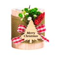 thumbnail image 1 of Toudaret Christmas Candle Holder,Wooden Merry Christmas Tealight Candle Holder, Xmas Tealight Holder, 1 of 5