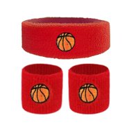 1980s Yellow Headband Wristband Set main image 0