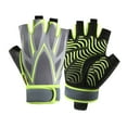 thumbnail image 1 of Toudaret Grip-enhancing Workout Gloves Breathable Sport Gloves 1 Pair Adjustable Padded Half Finger Bicycle Gloves Shock-absorbing Anti-slip Breathable Mtb, 1 of 8