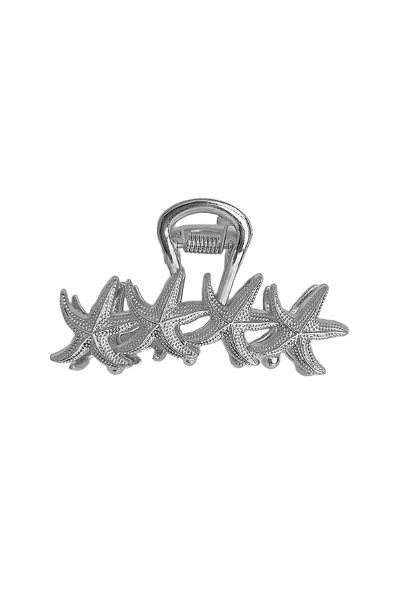 Hair Claw Oceanic Design Back Head Hair Clip, with Shells Starfish Conch Pattern Multi-Purpose Hair Accessories