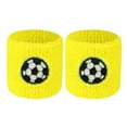 thumbnail image 1 of Toudaret Kids Wrist Band 2pcs Kids Sports Wristband Ball Embroidery Stretch Breathable Sweat Absorbing Boys Girls Knitted Basketball Volleyball Wrist Protector, 1 of 8