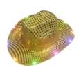 thumbnail image 1 of Toudaret LED Cowboy Hat Light Up Glitter Cowboy Hat with Sunglasses Sequin Space Cowgirl Hat for Women Men Costume, 1 of 8