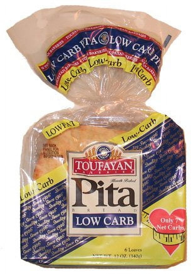 Toufayan Bakeries Low Carb Pita Bread, 6 Loaves