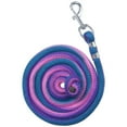 thumbnail image 1 of Tough 1 8 Feet Long Woven Strong Poly Cord Lead Rope W/ Bolt Snap Purple Pink, 1 of 2