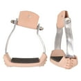 thumbnail image 1 of Tough 1 Stirrups Aluminum Angled Lightweight Wrapped 3" Silver 57-9993, 1 of 2
