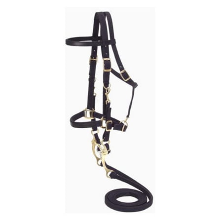 Tough 1 Australian Outrider Collection Nylon Bridle/Halter, Brown