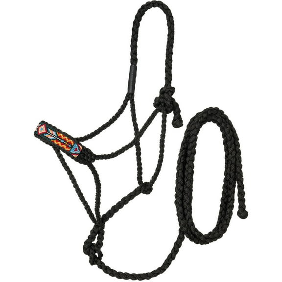 Tough 1 Beaded Mule Tape Halter w/Lead Arrow/Diamond Horse