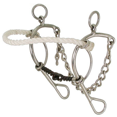 Tough 1 Bit Twisted Mouth Rope Nose Control 5" Sweet Iron 251124