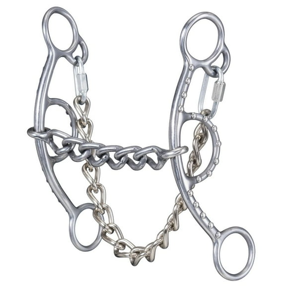 Tough-1 Bit Sweet Iron Chain Mouth Short Shank Gag Snaffle 245206