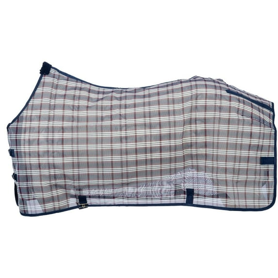 Tough 1 Blue Navy Plaid Deluxe Mesh Fly Sh Blue/Navy 78