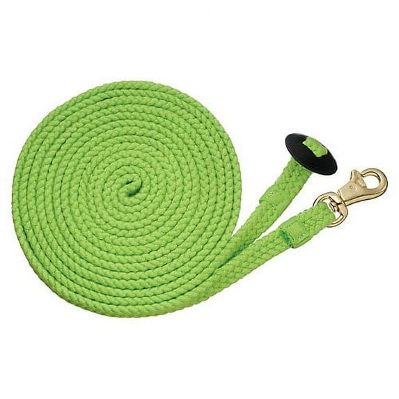 Tough-1 Braided Flat Cotton Lunge Line Neon Green