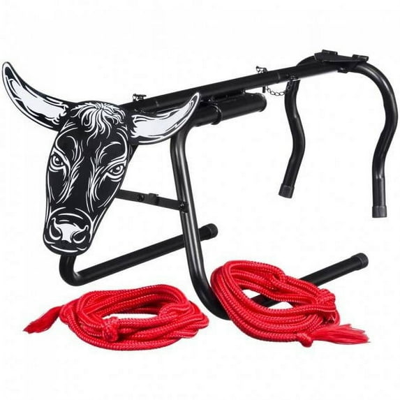 Tough 1 Roping Dummy Mini Collapsible Metal Steer Head Black 58-7471