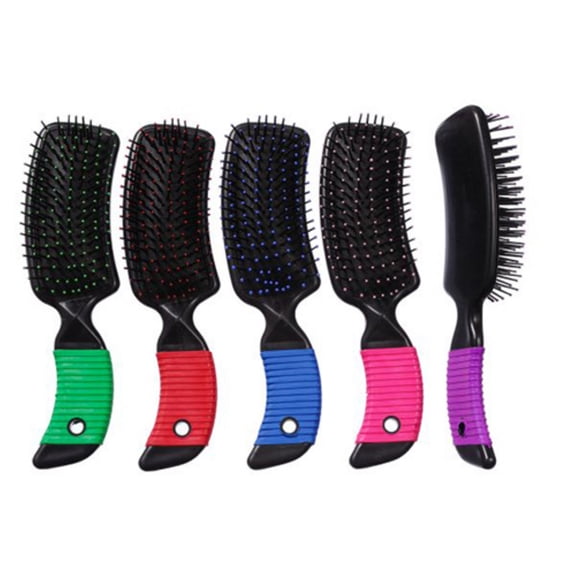 Tough-1 Curved Handle Tail and Mane Brush - 6 pk.