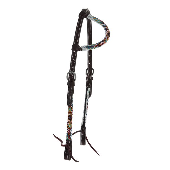 Tough 1 Dallas Beaded Single Ear Headstall