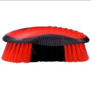 Tough 1 Horse Tack Great Grip Finishing Brush W/ Rubber Hand Red