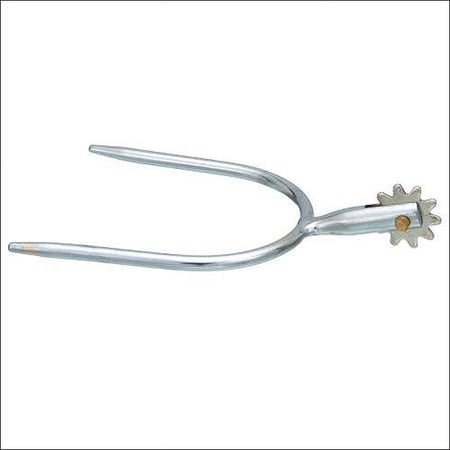 Tough 1 Horse Tack Kelly Silver Star Slip On Spur Chrome Plated Steel