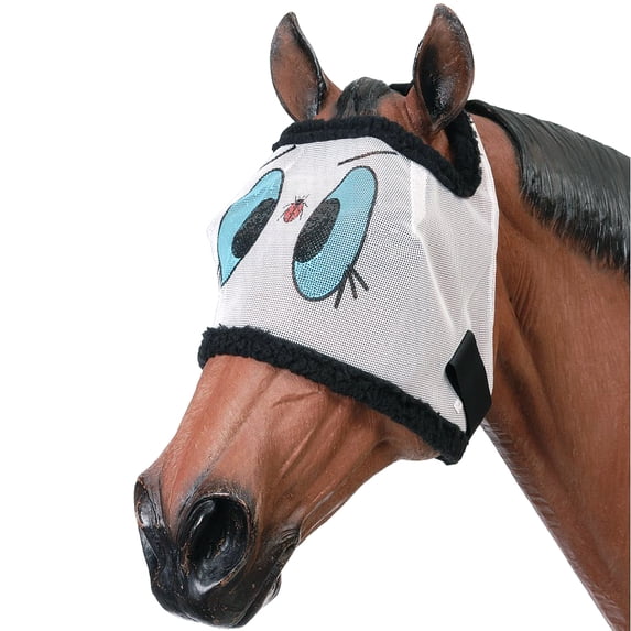 Tough 1 Ladybug Mesh Horse Fly Mask For Warmblood Face Eye Protector