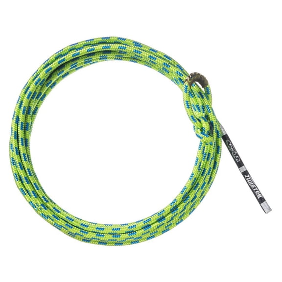 Tough-1 Lariat Braided Kid Rope Weave Tied Honda Neon Green 25' 58-7900
