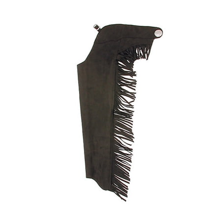 Tough 1 Western Chap Adult Luxury Synthetic Adjustable XL Black 63-325
