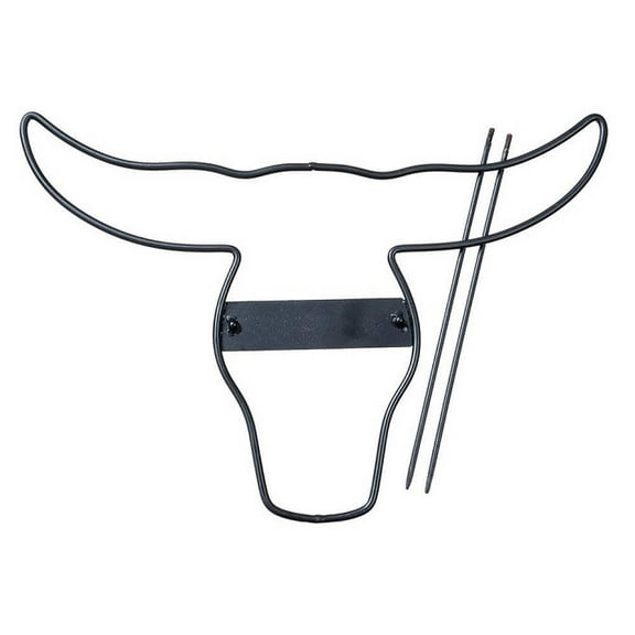 Tough 1 Metal Roping Steer Head Black