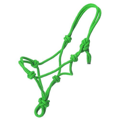 Tough-1 Miniature Poly Rope Tied Halter Small Grn