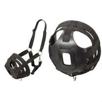 Tough 1 Poly Nylon Black Pony Horse Grazing Muzzle W/ Throat Snap & Ring