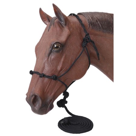 Tough-1 Poly Rope Halter withKnots/14` Lea