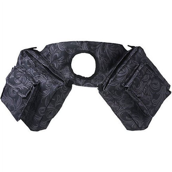 Tough-1 Printed Horn Bag Black Tooled