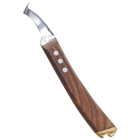 Tough-1 Professional Curved Hoof Knife w/Brass End